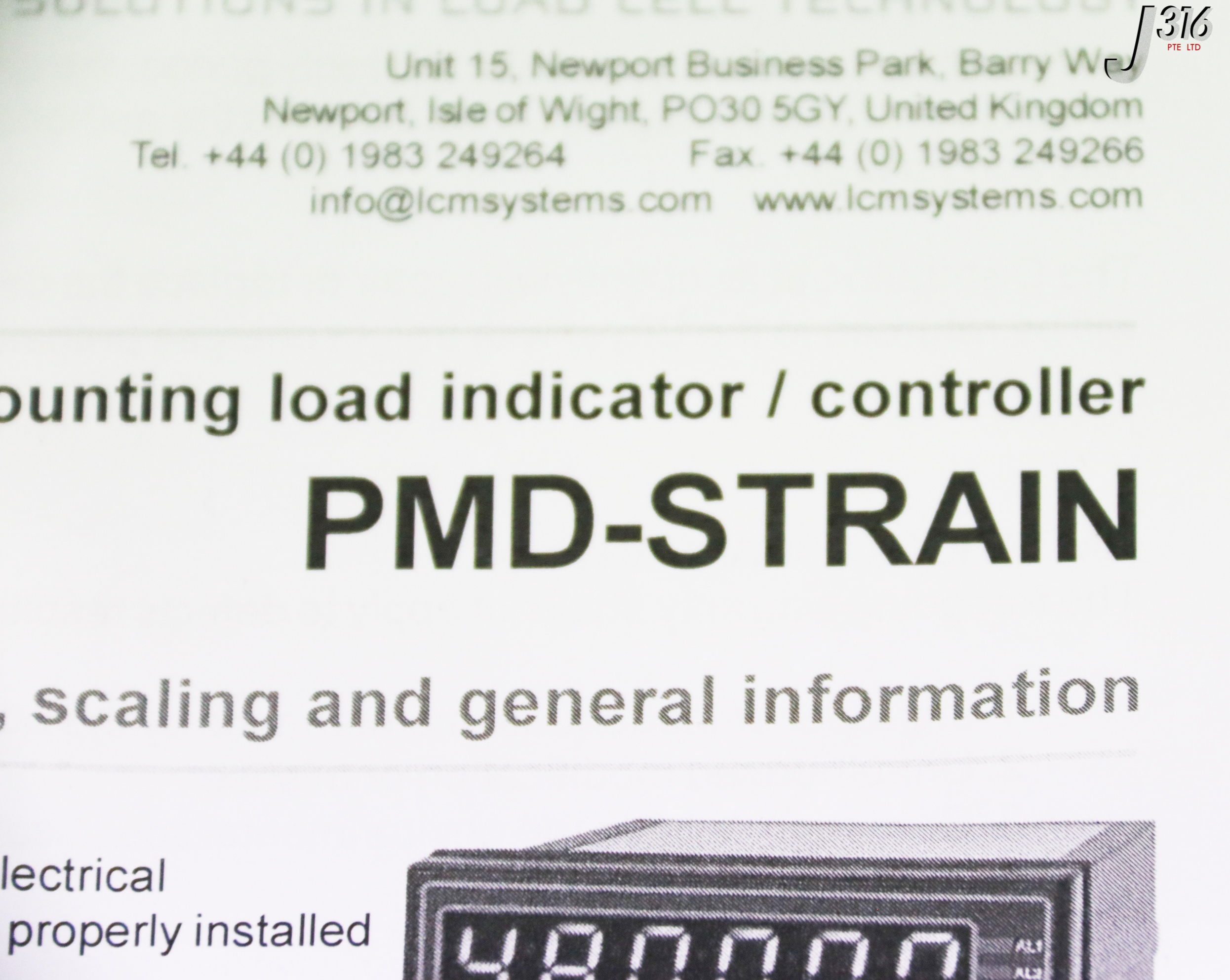のん 33786 LCM SYSTEMS LOAD INDICATOR W/ LOAD CELL PMD-STRAIN | eBay